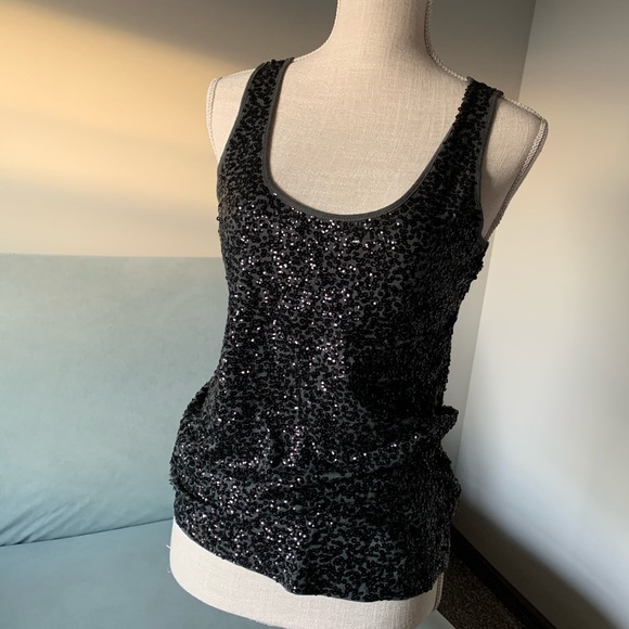 J. Crew Tops - *FREE WITH PURCHASE — J.Crew Navy sequin tank